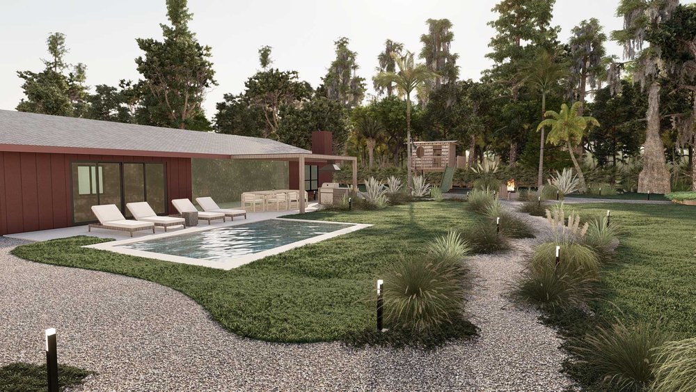 棕榈滩地面泳池设计