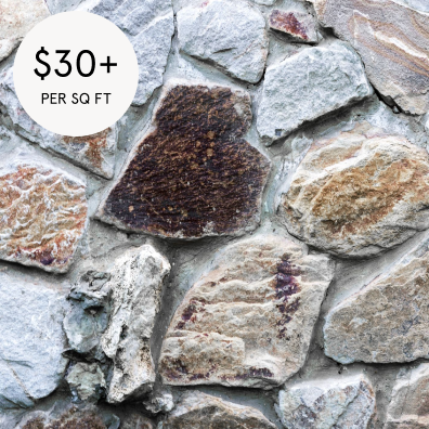 天然石材- 30 - 50美元每平方英尺通过云杉