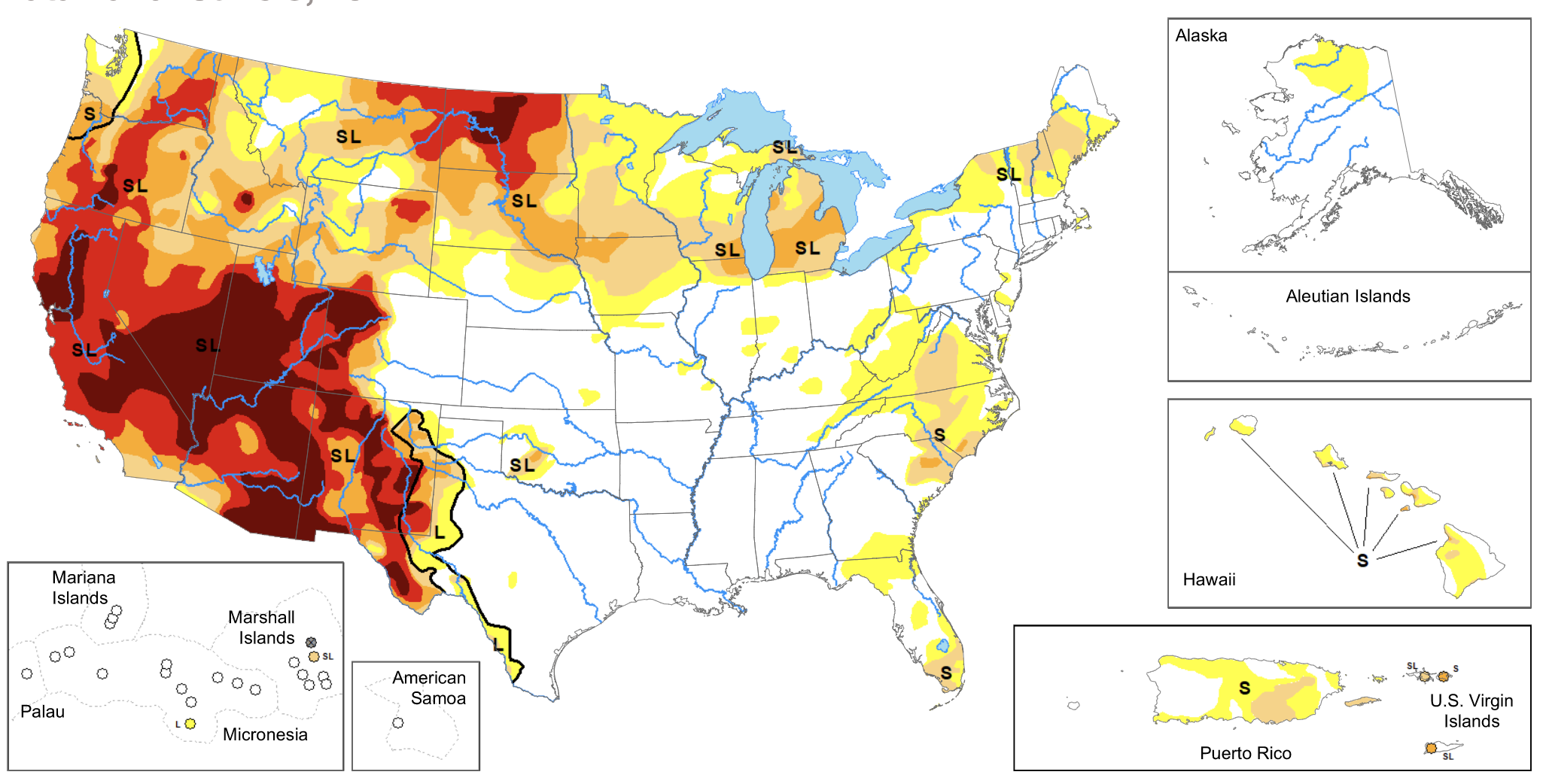 资料来源:美国干旱监测2021年6月
