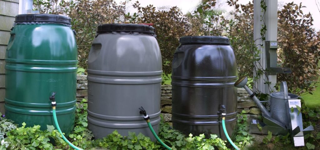 后院有一排雨桶